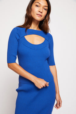 Bailey 44 Perla Sweater Top in Ink - front