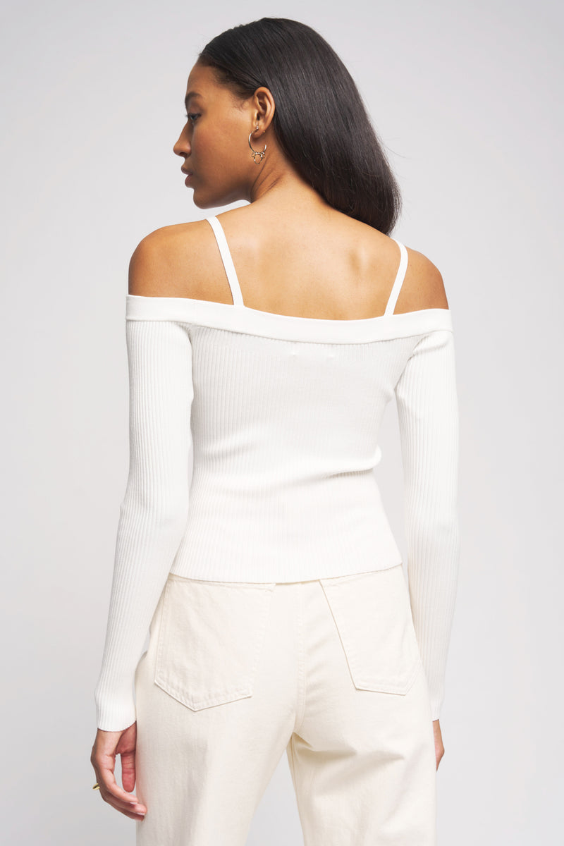 Bailey 44 Averi Top in Oatmilk - back