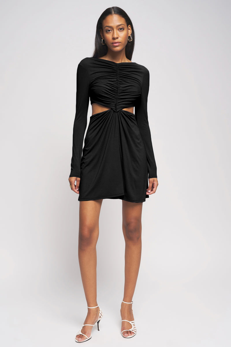 Bailey 44 Ornella Dress in Black - front full length