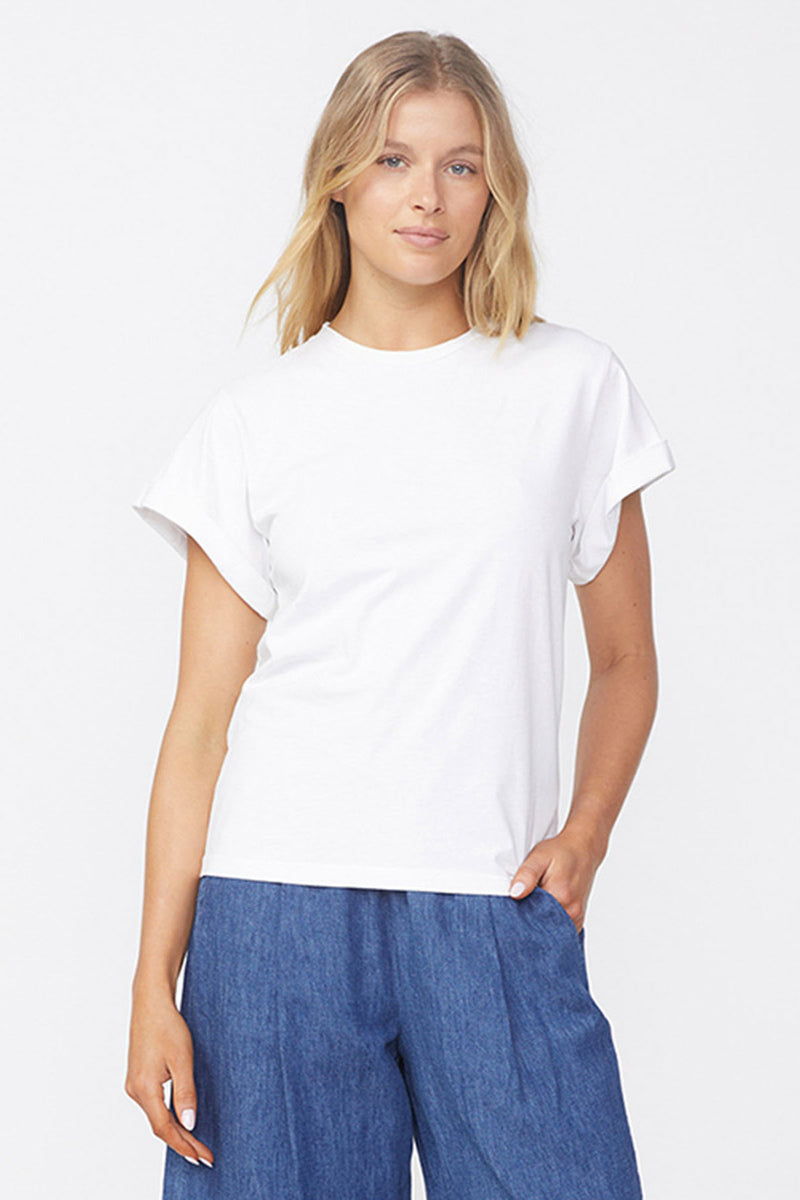 Cloud Jersey Oversized T-Shirt in Paper-front