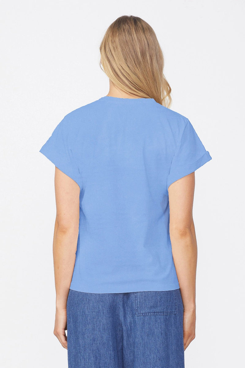 Stateside Cloud Jersey Oversized T-Shirt in Sea