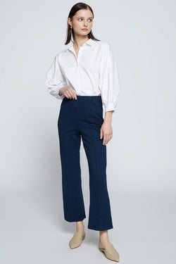 Stateside Ponte Cropped Kick Flare Pant-side view 