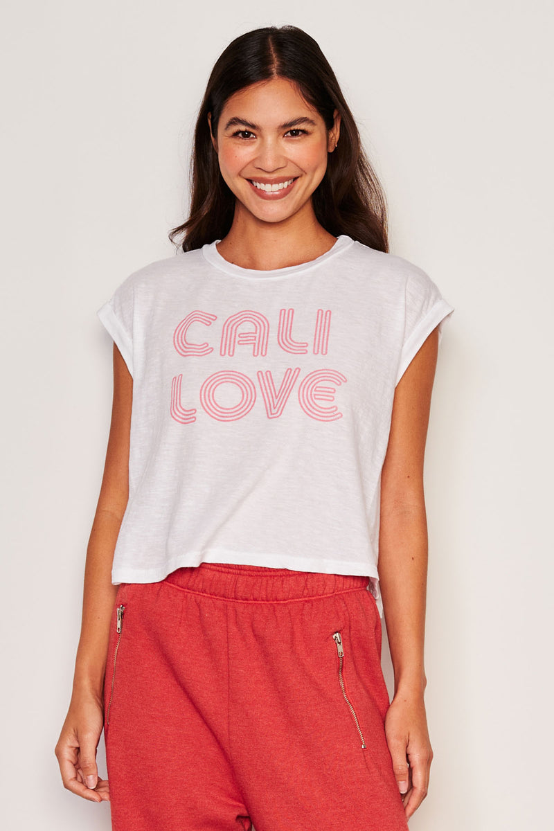 Sundry Cali Love Muscle Tank-3/4 front