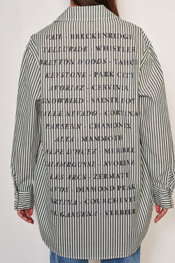 Sundry Destinations Oversized Shirt-full back view of graphic 