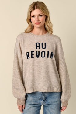 Sundry Au Revoir Insarsia Sweater in Oyster