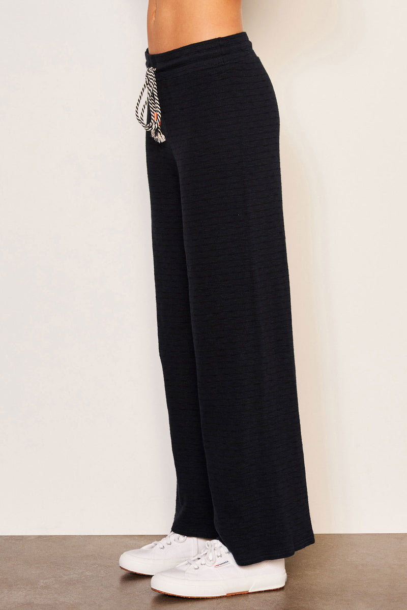 Sundry Lounge Wide Leg Pant in Deep Navy