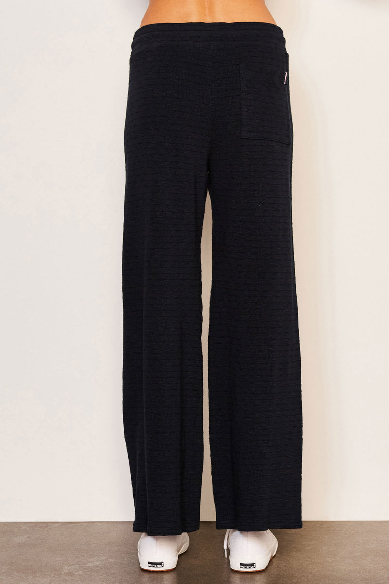 Sundry Lounge Wide Leg Pant in Deep Navy