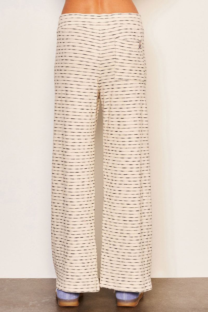 Sundry Lounge Wide Leg Pant in Oyster