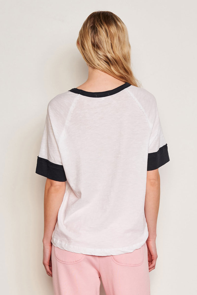 Sundry France LA Boyfriend Tee in Optic White