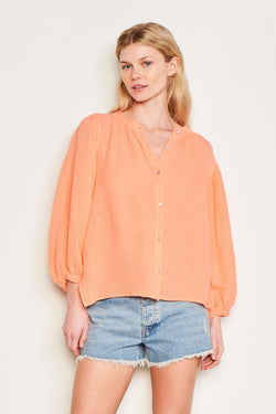 Sundry Free Spirit Shirt in Pink-3/4 front view