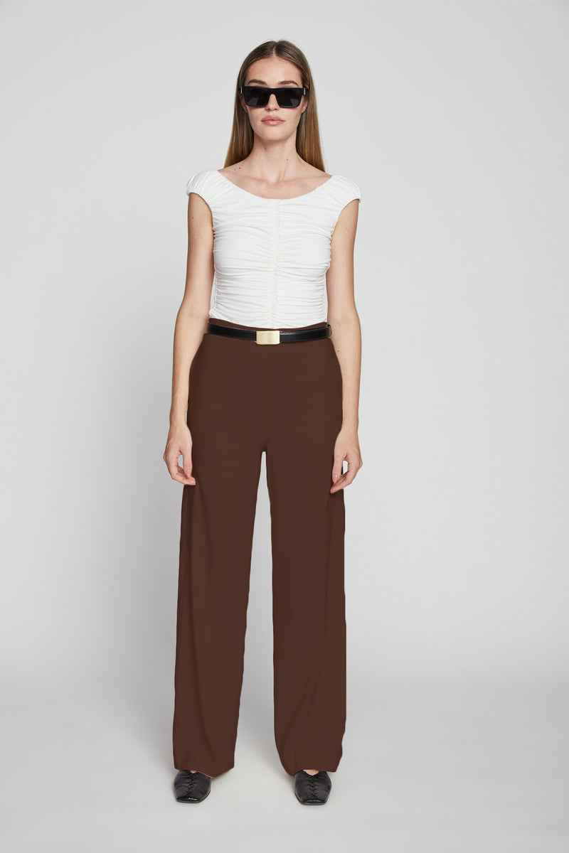 Bailey 44 Alara Linen Pant in Cacao