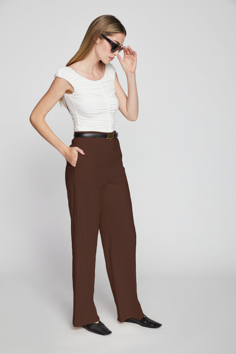 Bailey 44 Alara Linen Pant in Cacao