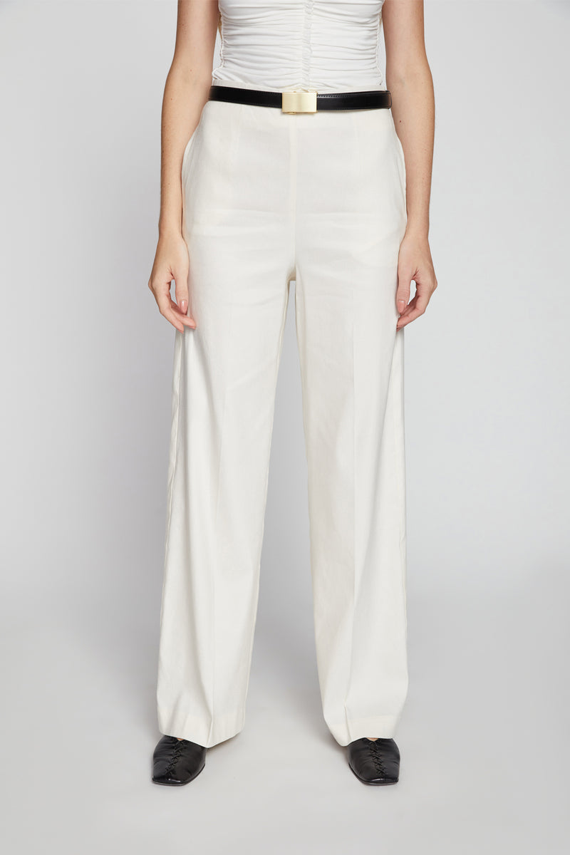 Bailey 44 Alara Linen Pant in Creme