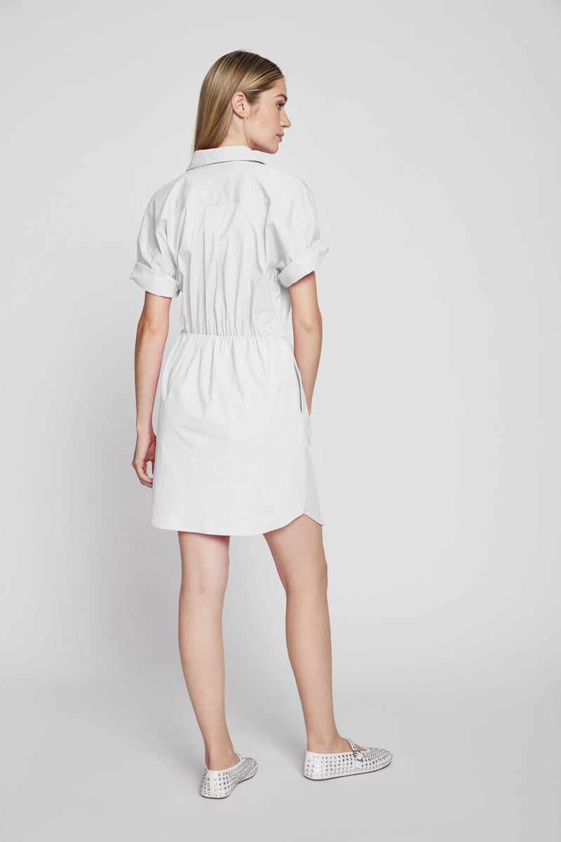 Bailey 44 Kai Poplin Dress in White-back