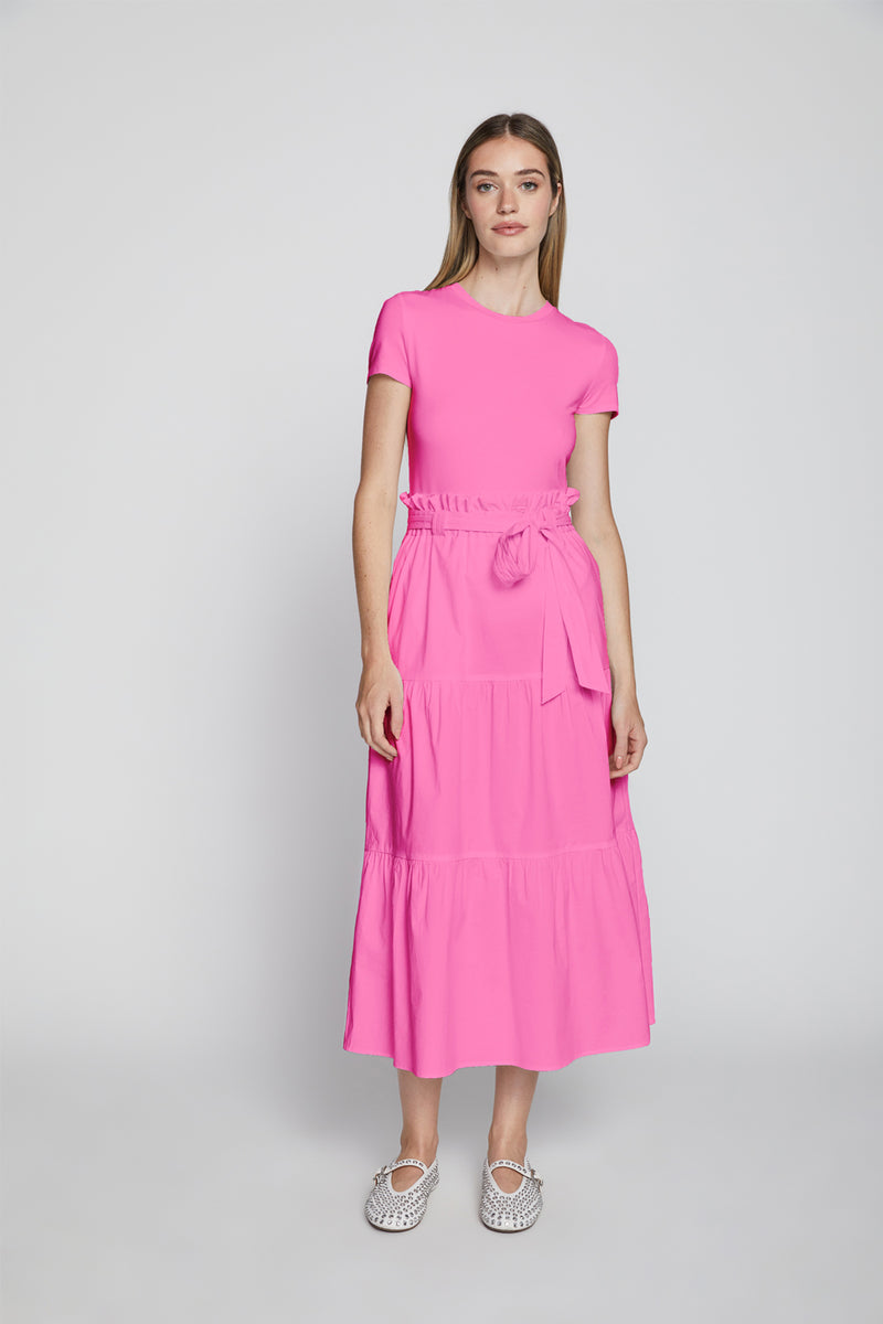 Bailey 44 Frankie Poplin Dress in Dahlia Pink-front view