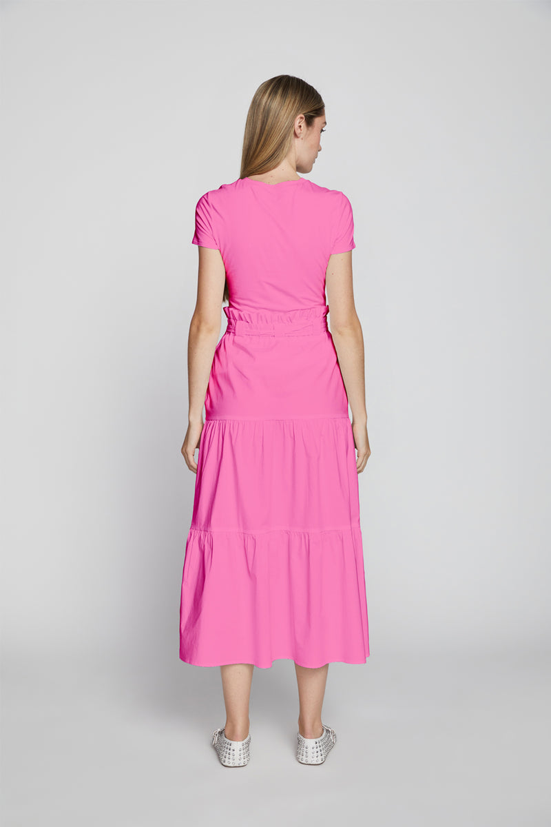 Bailey 44 Frankie Poplin Dress in Dahlia Pink-back