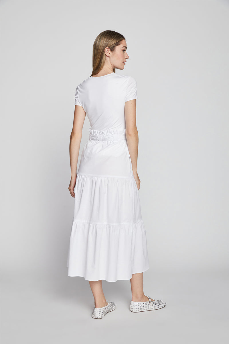 Bailey 44 Frankie Poplin Dress in White-back