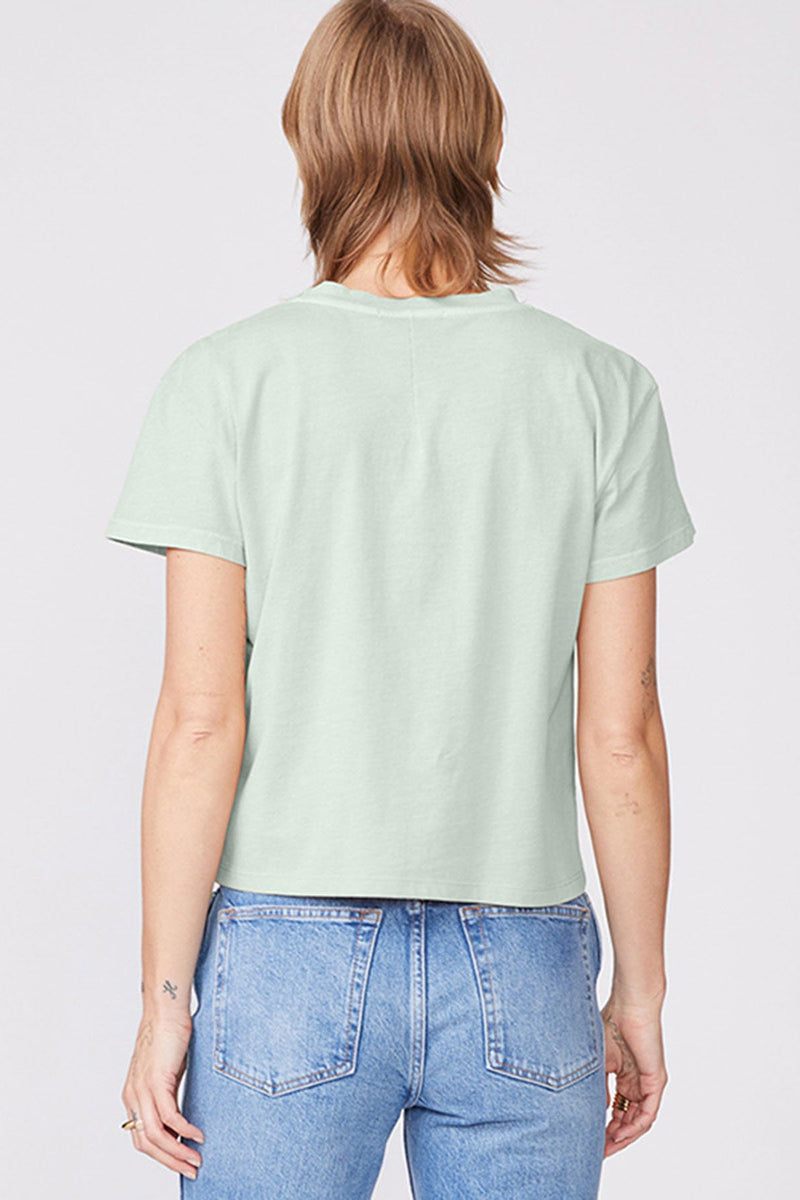 Stateside Cloud Jersey Short Sleeve Crew in Cactus