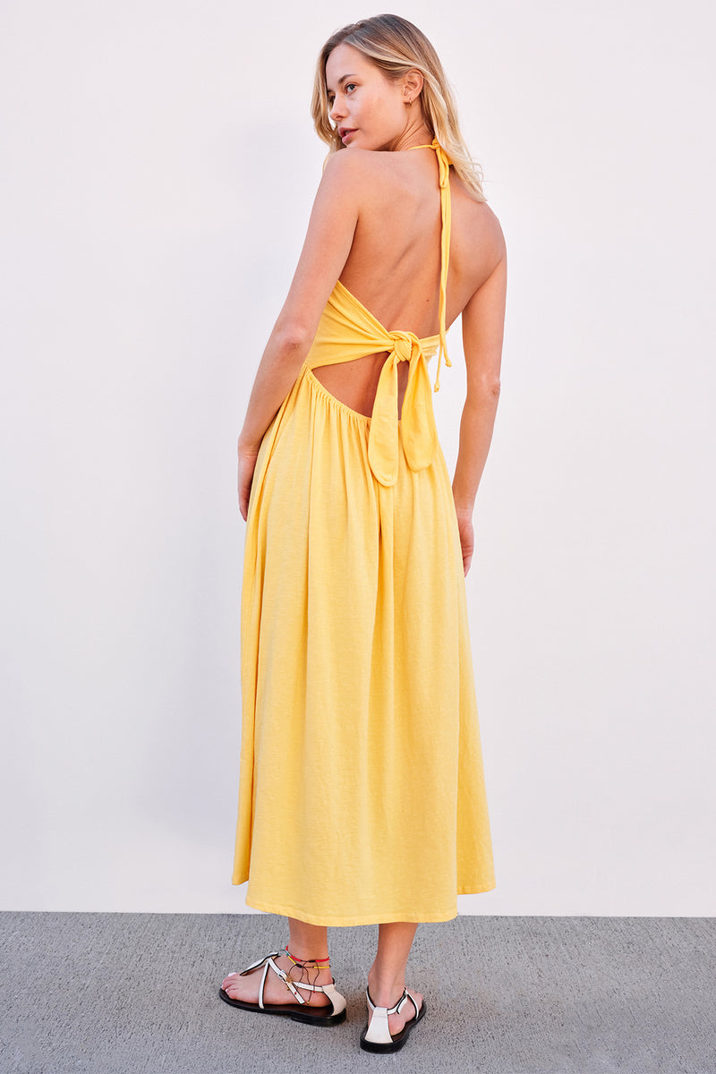 Sundry Tie Back Dress in Sun