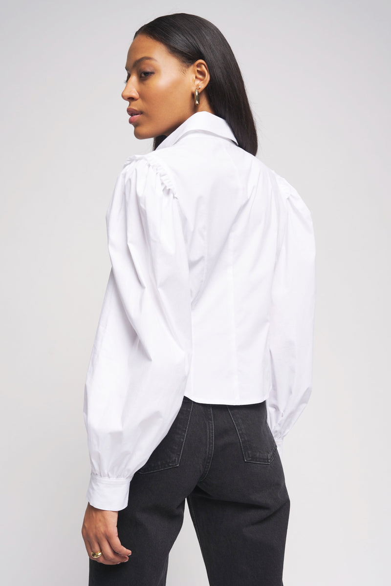 Bailey/44 Taraji Top in Oatmilk - Back