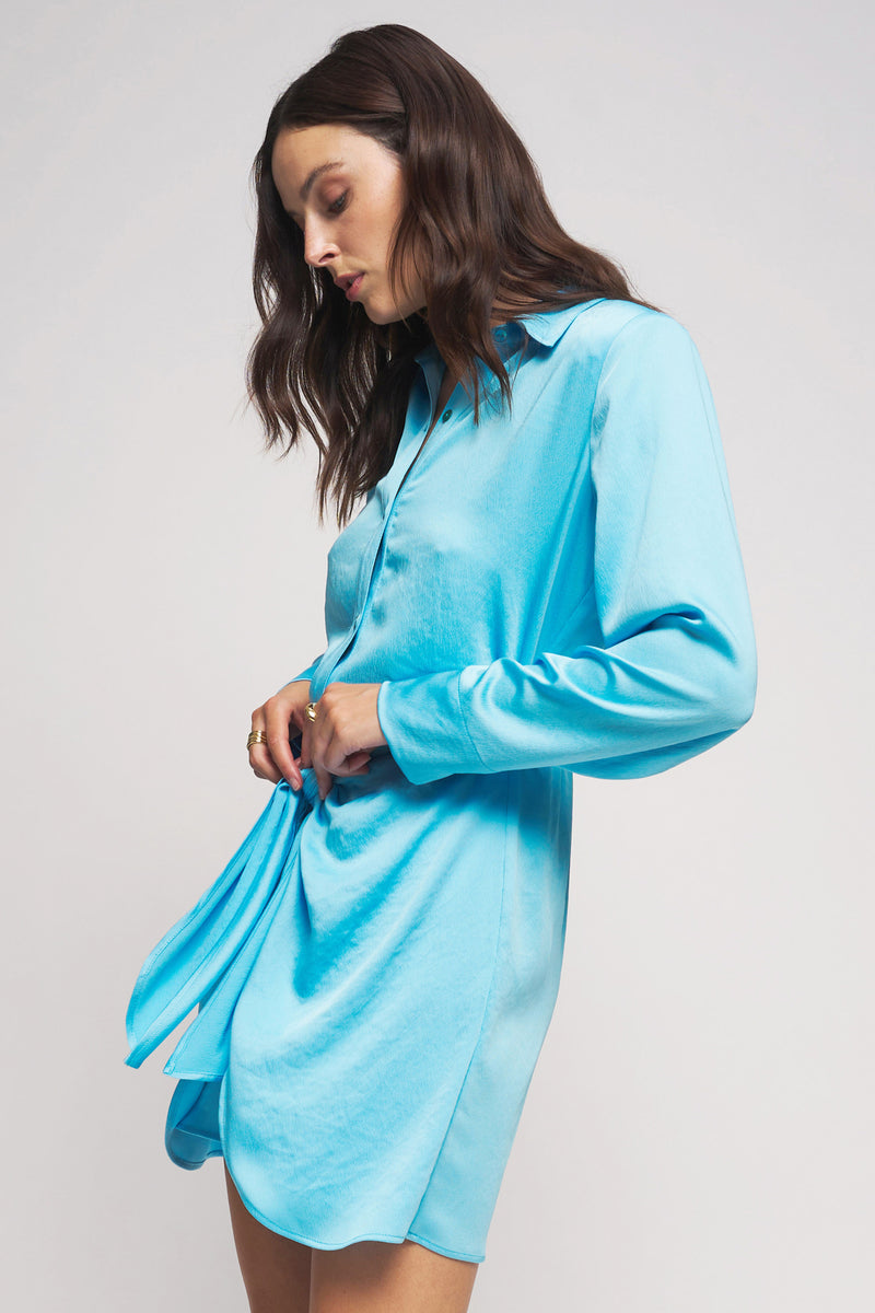 Bailey 44 Shahina Sarong Dress in Aqua -