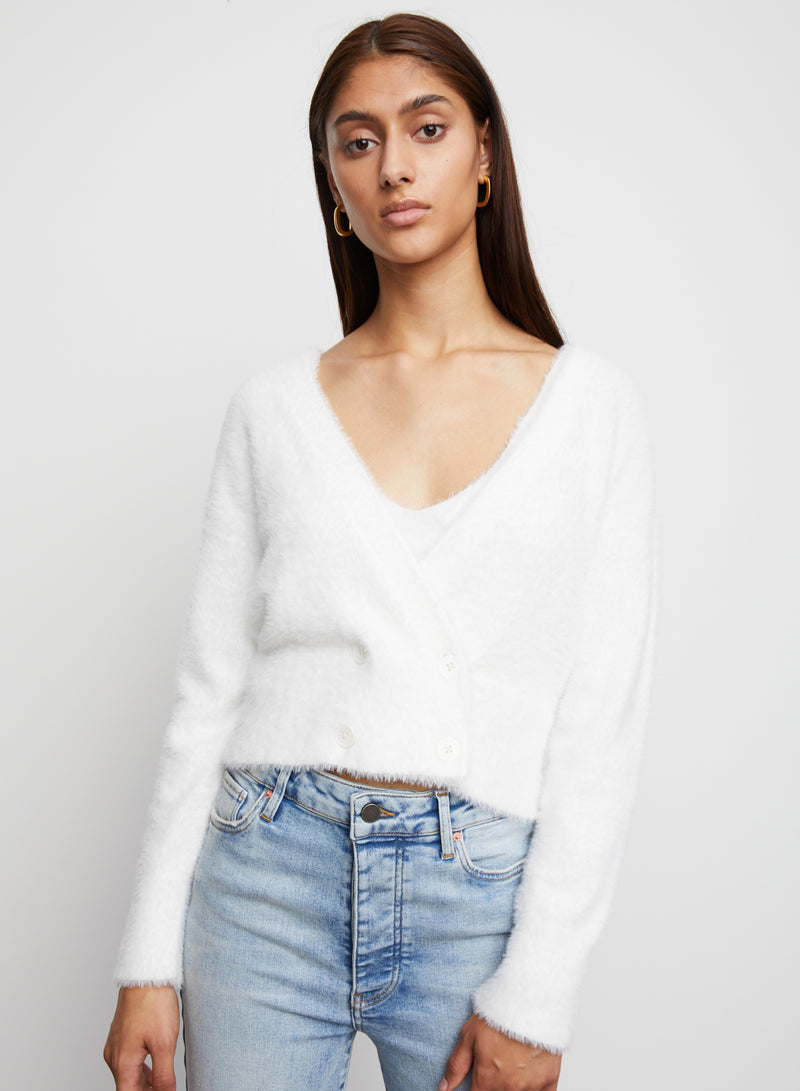 Molly Double Breasted Cardigan in Crème -  Bailey/44.