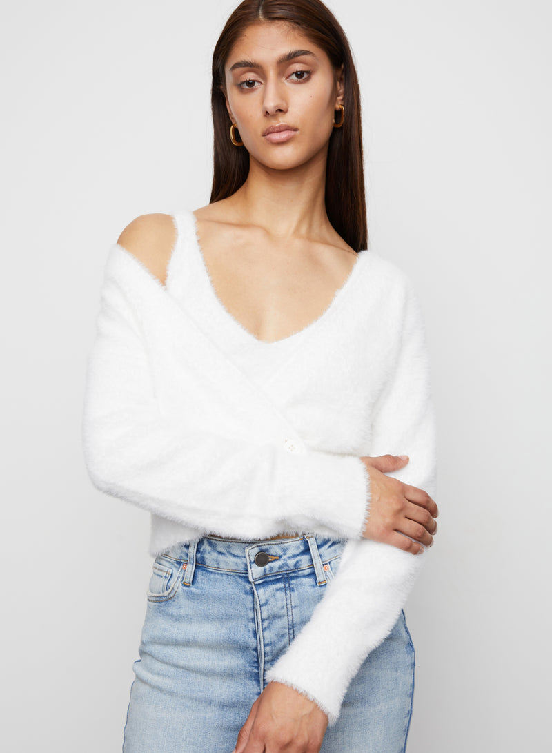 Molly Double Breasted Cardigan in Crème -  Bailey/44.