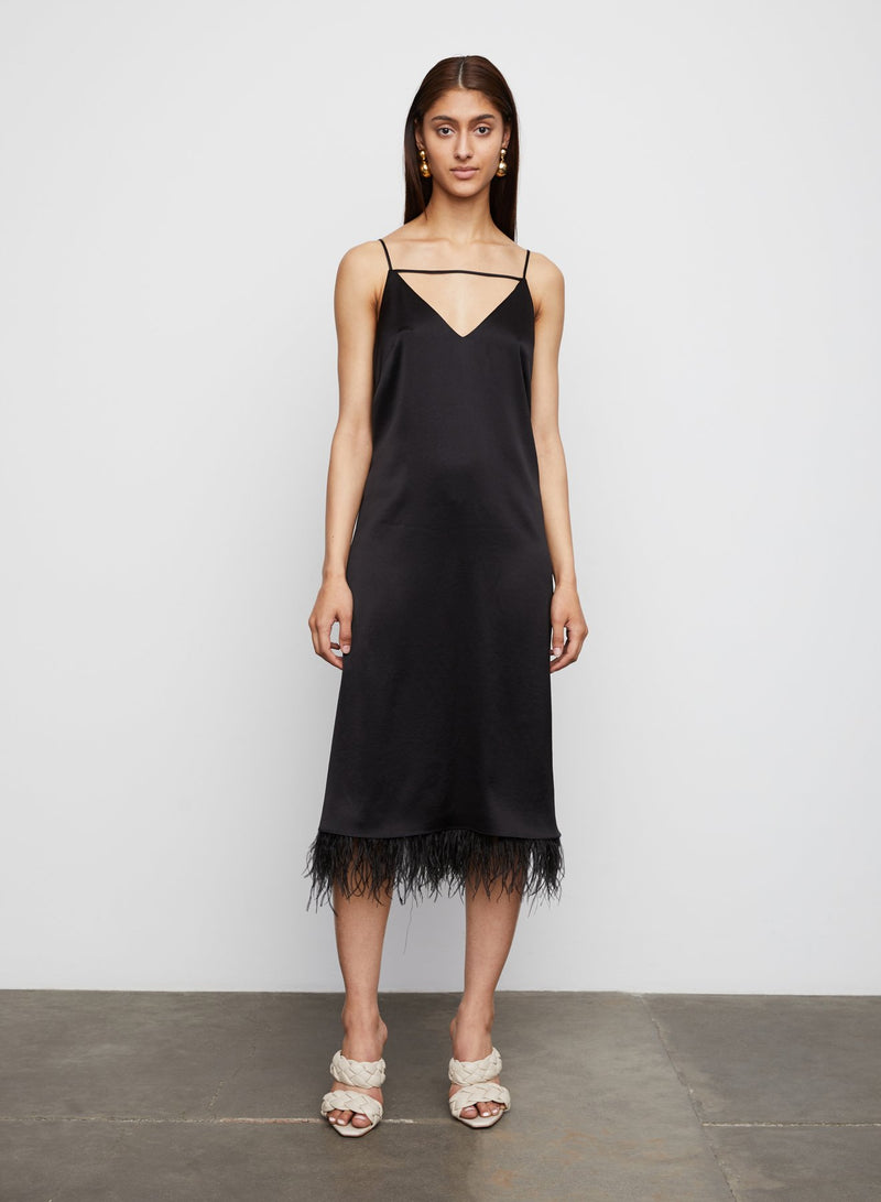 Leilani Body Skimming Slip Dress in Black -  Bailey/44.