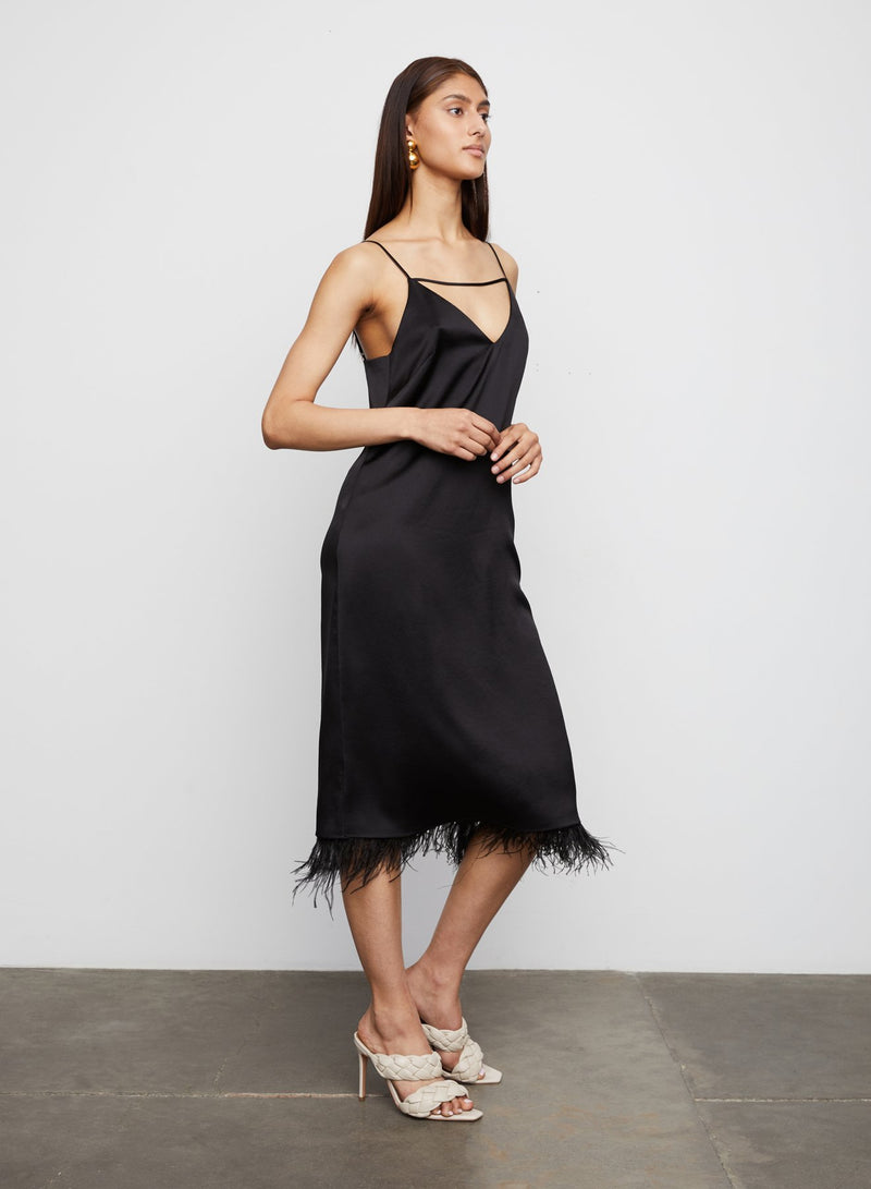 Leilani Body Skimming Slip Dress in Black -  Bailey/44.