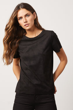 Haven Vegan Suede Top. - front