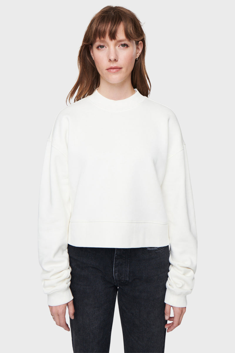 DSTLD Women's Mock Neck in Off White